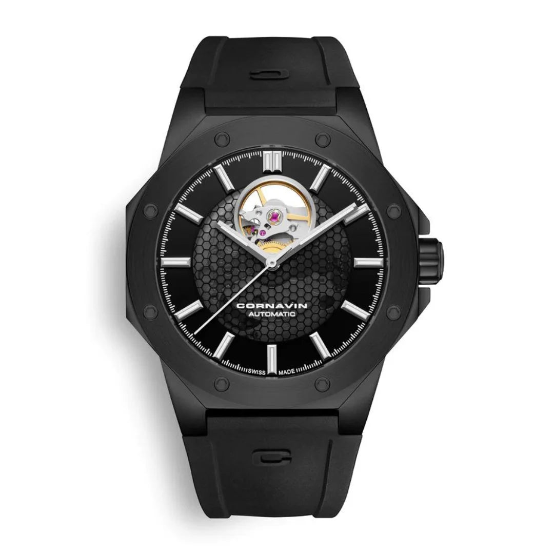 Cornavin Automatik Herrenuhr in Schwarz - OH.04.R