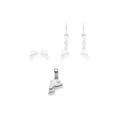Delfin Anhänger in 18 Karat Weissgold 2