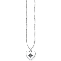 Thomas Sabo Sterling Silver Glam & Soul Kette Herzmedaillon Silber - KE0035-356-14-L45v