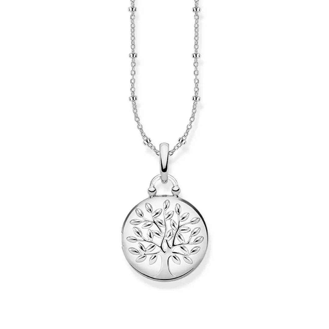 Thomas Sabo Sterling Silver Glam & Soul Kette Medaillon Tree of Love Silber Rund - KE1831-001-21-L45v