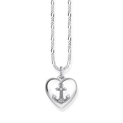 Thomas Sabo Sterling Silver Glam & Soul Kette Herzmedaillon Anker - KE0039-356-14-L45v