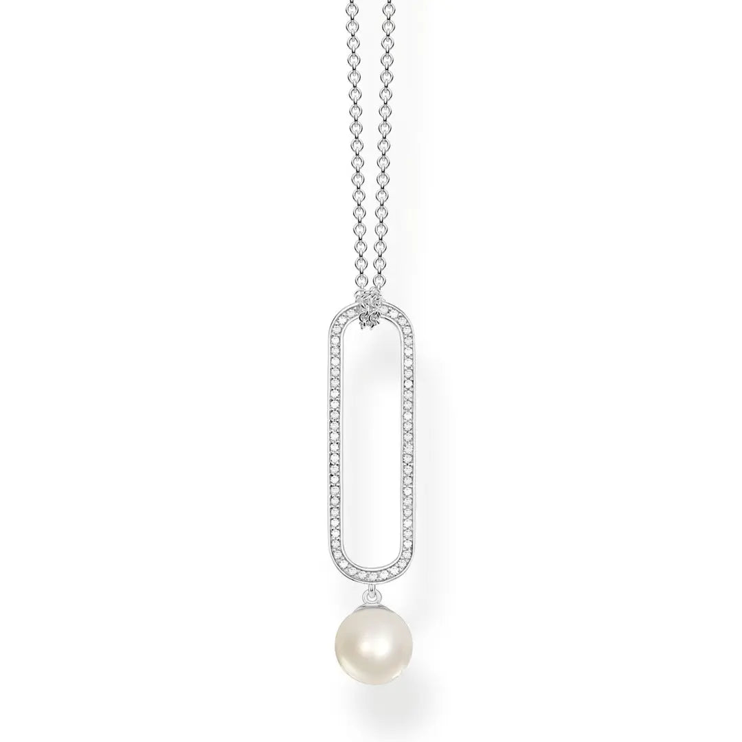 Thomas Sabo Sterling Silver Glam & Soul Damen Perlenkette - KE1904-167-14-L55v