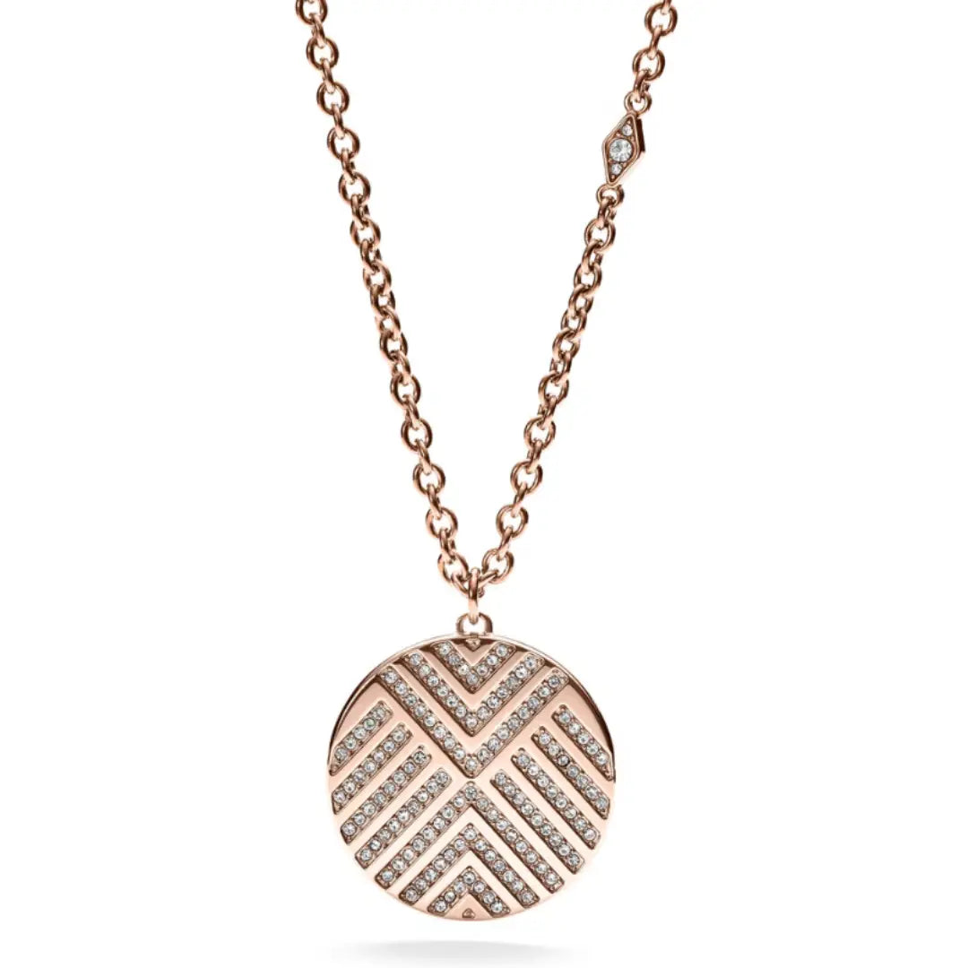 Fossil Halskette in Roségold - JF02747791