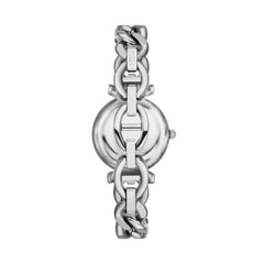 Fossil Carlie Quarz 28 MM Damenuhr in Silber aus Edelstahl - ES5331