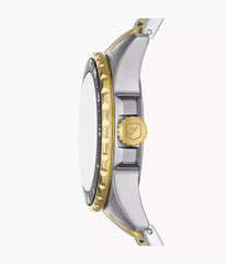 Fossil Blue Dive Damenuhr - Zwei-Ton Edelstahl - ES5349