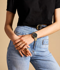 Fossil Blue Dive Damenuhr - Zwei-Ton Edelstahl - ES5349