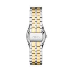 Fossil Harlow 2-Tone Creme 27mm Edelstahl Quarz Damenuhr - ES5362