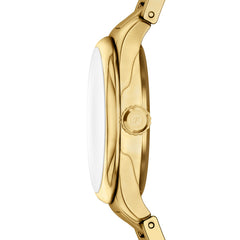 Fossil Gilmore Quarz 28 MM Edelstahl Damenuhr in Gold Silber - ES5421