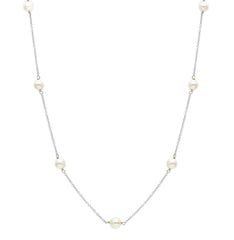 18 Karat Gold - 750 Süsswasserperlen Halskette