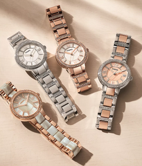 Fossil Virgina Quarz Damenuhr Bicolor - ES3405