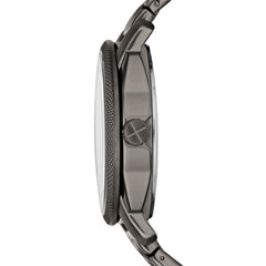 Fossil Machine Quarz Gunmetal Schwarz 42 mm Edelstahl Herrenuhr mit Datum - FS4774