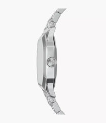 Fossil Harlow Herrenuhr Silber mit cremefarbenem Zifferblatt und Edelstahlarmband 33 mm – FS6211