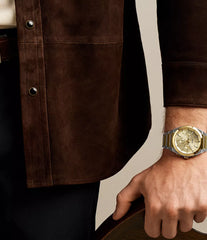 Fossil Everett Chronograph Herrenuhr Bicolor Gold/Silber mit goldfarbenem Zifferblatt 44 mm – FS6243