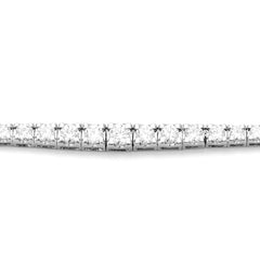 Facet 18 Karat Weissgold Tennis Collier mit Brillanten