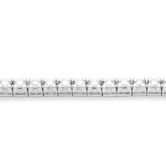 Facet Tennisarmband mit Brillanten in 750/18 Karat Weissgold