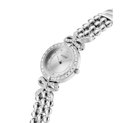 GUESS Damenuhr RIBBON Silberfarben