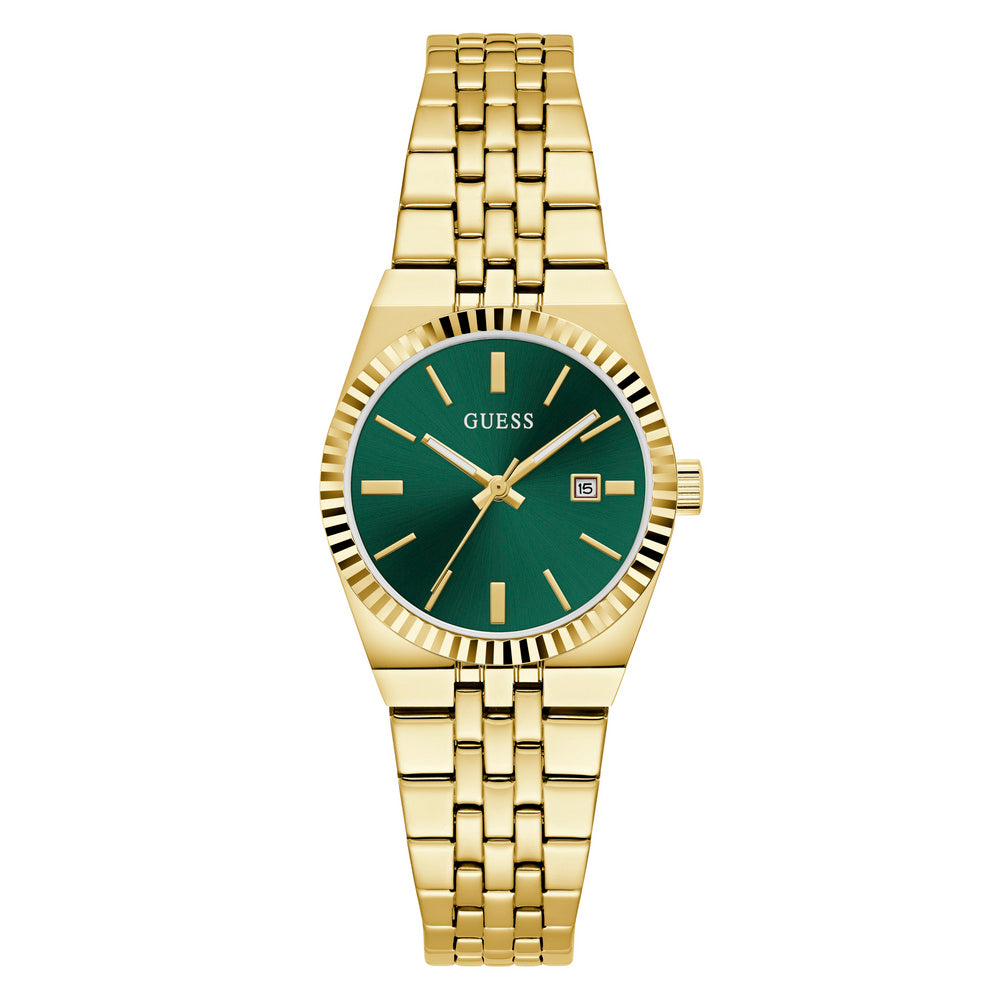 GUESS Damenuhr VERA Goldfarben Rund