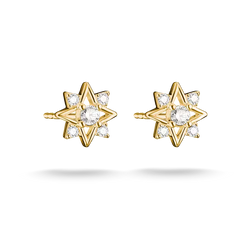 THOMAS SABO Ohrstecker Stern mit blauen Steinen Silber oder Goldfarben - H2380-166-1