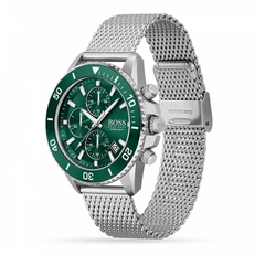 Hugo Boss Herrenuhr Chronograph Grün - HB1513905