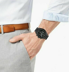 Montre chronographe Hugo Boss pour homme, noire - HB1513675