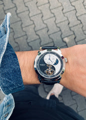 Residencewatches Yin Yang Automatik Silber, 44mm Herrenuhr