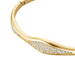 Rosefield Armreif Pave Wave Gold