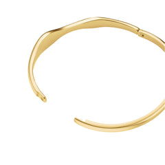 Rosefield Armreif Pave Wave Gold