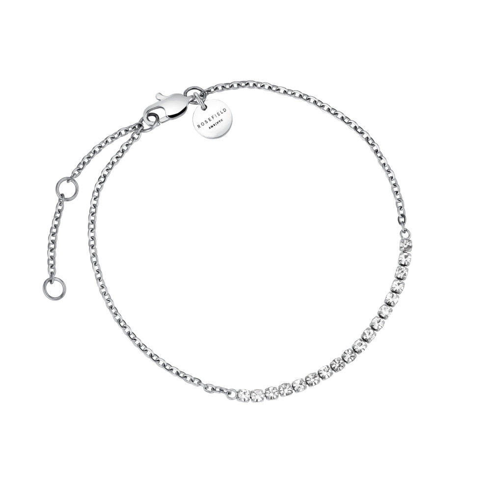 Rosefield Tennisarmband Crystal Silber