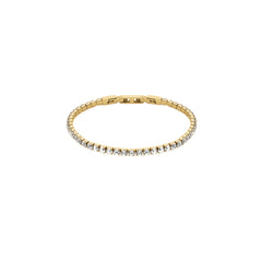 Rosefield Tennis Armband Gold Edelstahl