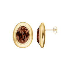 Rosefield Ohrringe Molten Brown Gold