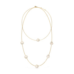 GUESS Halskette WILD FLOWER Gold aus Stahl