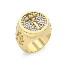 GUESS Herrenring REBEL KNIGHT aus Edelstahl
