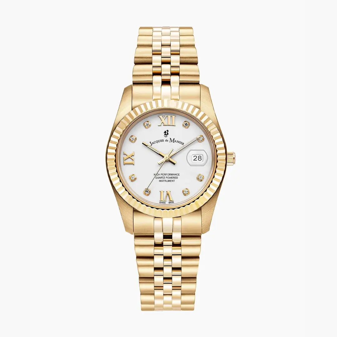Jacques Du Manoir Inspiration Roman 34 MM Quarz Damenuhr - JWL01306