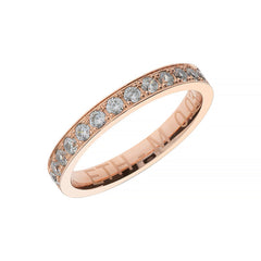 Linden Halb-Memoire Ring aus Gold mit 13 Gefassten Diamanten - ETH M 003