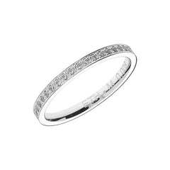 Bague demi-mémoire en or avec 20 diamants sertis - ETH M 0008