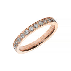 Bague demi-mémoire en or avec 13 diamants sertis - ETH M 003