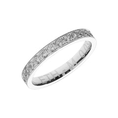 Bague demi-mémoire en or avec 13 diamants sertis - ETH M 003
