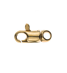 Karabiner Gelbgold 750 drehbar rund, 12x4mm