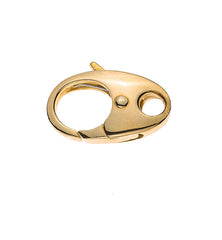 Karabiner Oval Gelbgold 750 17x10mm