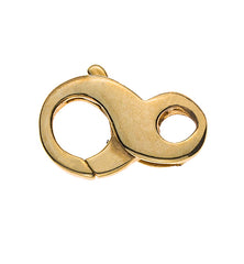 Karabiner 8-er Form Gelbgold 750, 15x9mm, 1.7gr