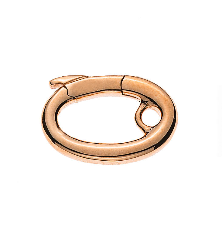 Karabiner Klick oval Rotgold 750