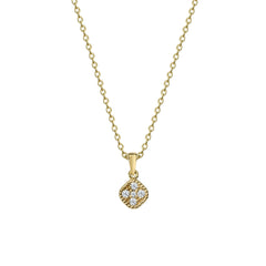 Collier en or jaune 18 carats - 750 avec diamants - KL0001072