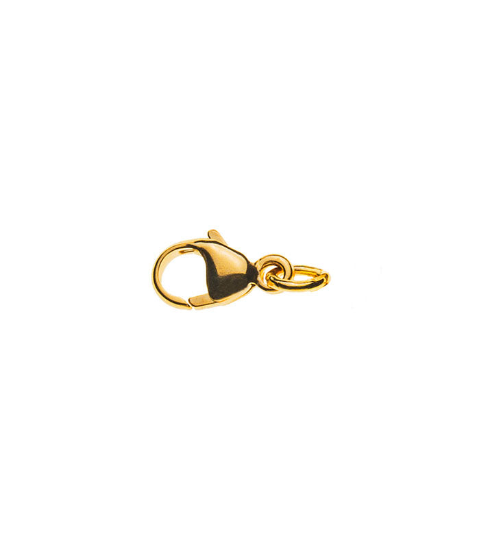 Karabiner Gelbgold 750, 7.8 x 4mm, 0.3gr