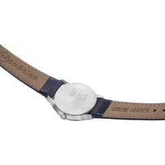 Montre femme Mondaine en cuir bleu, 26 MM - MH1.L1140.LD
