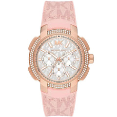 Michael Kors Sidney Multifunction Damenuhr im Roséton mit Pavé - MK7222