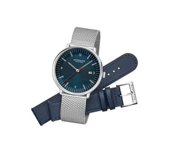 Mondaine Doppio Set Ø 41 Herrenuhr - MLE.41240.LQV.SET