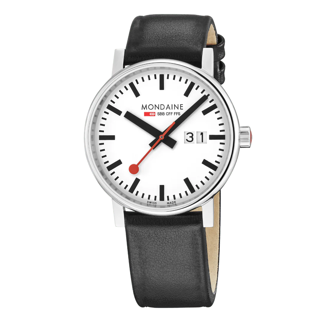 Mondaine EVO2 Herrenuhr aus Leder, 40 MM - MSE.40210.LBV