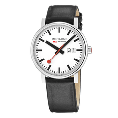 Mondaine EVO2 Herrenuhr aus Leder, 40 MM - MSE.40210.LBV