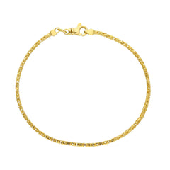 Massives Königsketten-Armband – 18K 750 Gelbgold- MZM040GG19