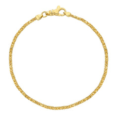 Massives Königsketten-Armband – 18K 750 Gelbgold - MZM050GG19